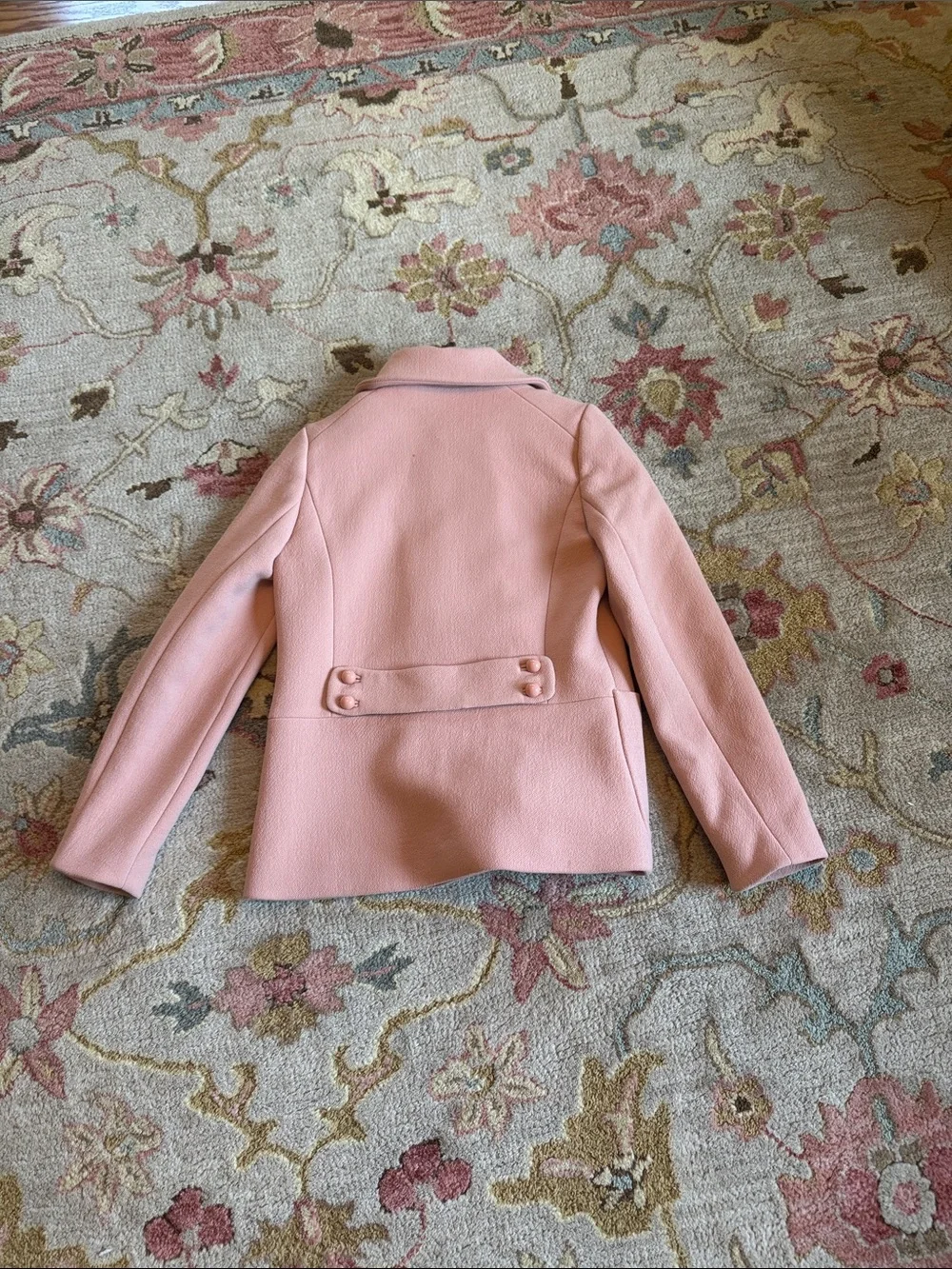 J. Crew Pink Double-Breasted Pea Coat - Picture 4 of 7
